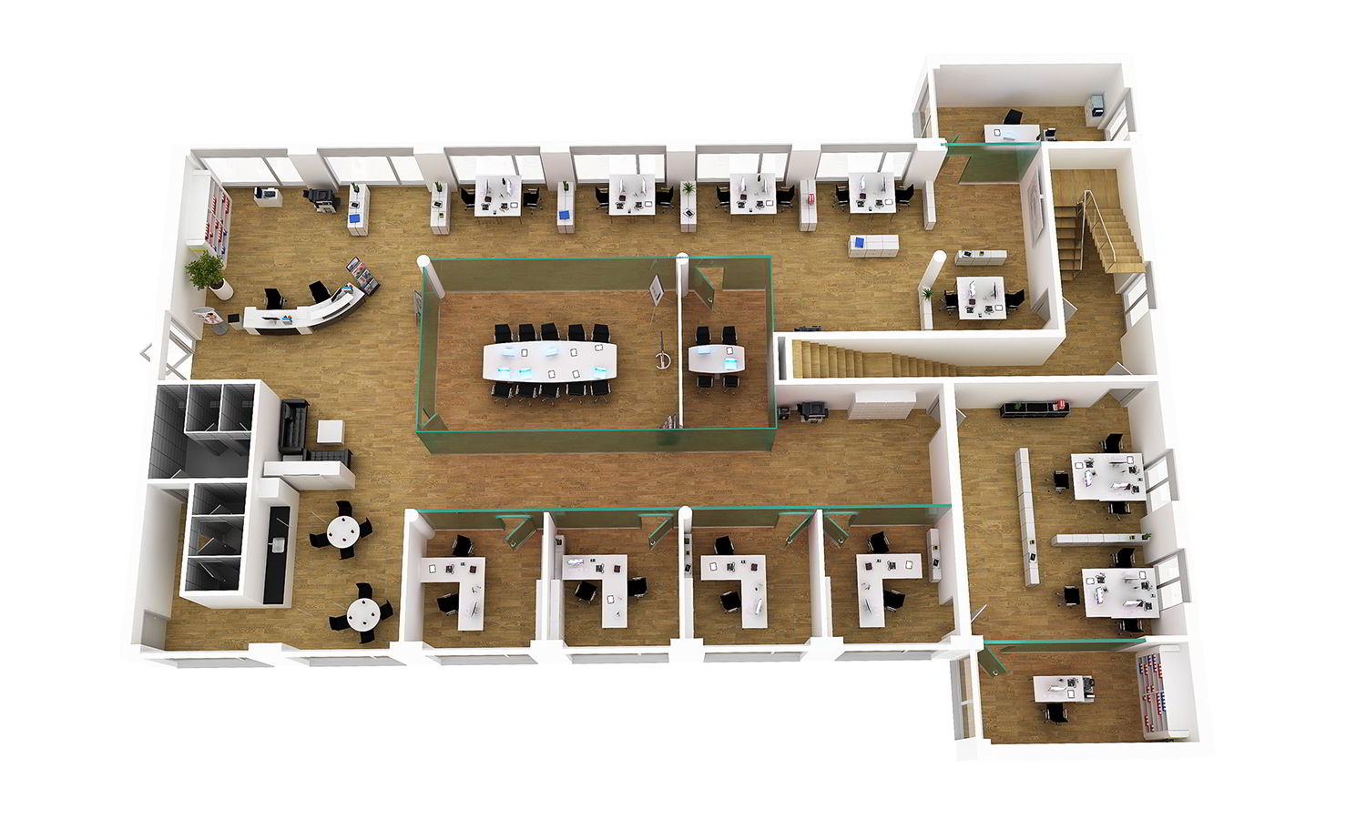 15 thiết kế mặt bằng bố trí nội thất văn phòng đẹp nên tham khảo